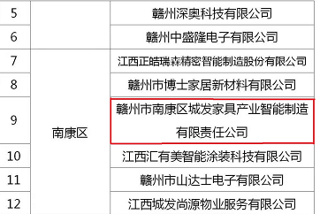 喜訊！城發(fā)智能制造入選2022年度贛州市重點(diǎn)上市后備企業(yè)名單